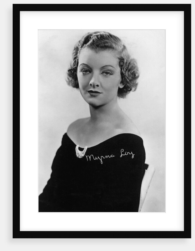 Myrna Loy (1905-1993), American actress by Anonymous