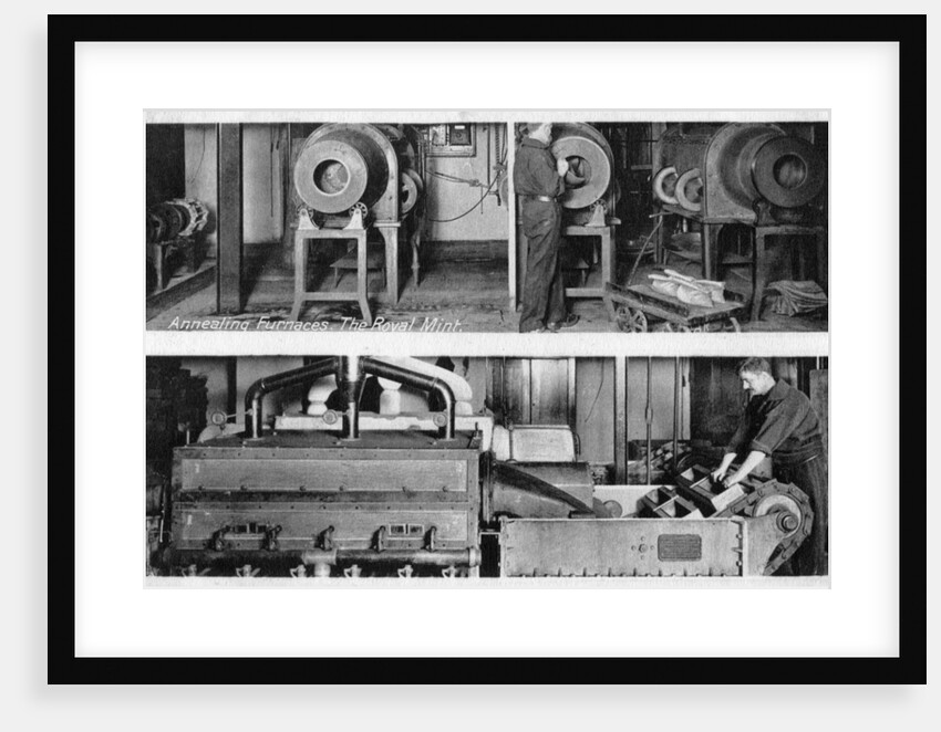 Annealing furnaces, the Royal Mint, Tower Hill, London by Anonymous