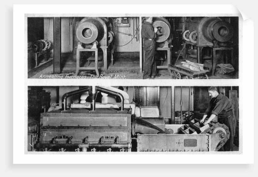 Annealing furnaces, the Royal Mint, Tower Hill, London by Anonymous
