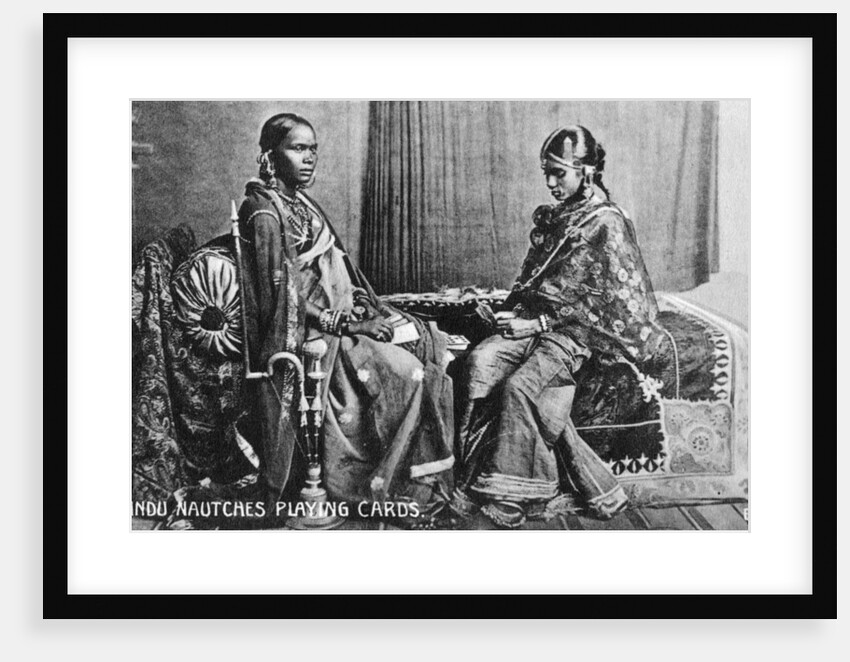 Hindu nautches playing cards, India by Anonymous
