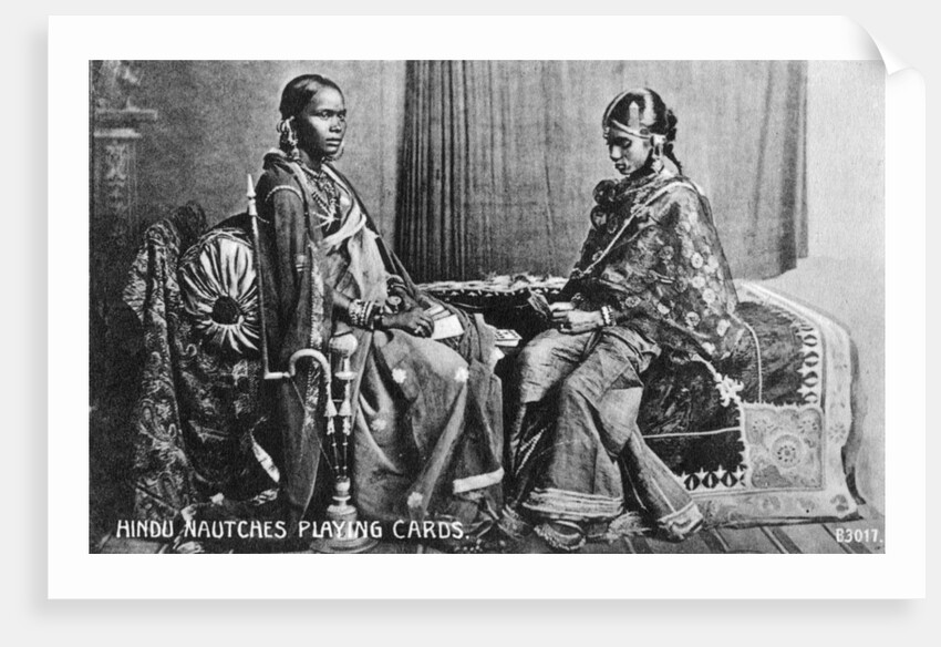 Hindu nautches playing cards, India by Anonymous