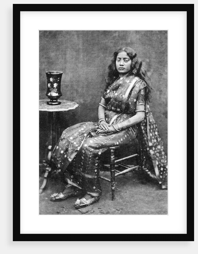 Native dancing girl, India by Anonymous