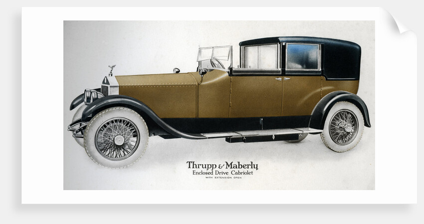 Enclosed drive Rolls-Royce cabriolet with extension open by Anonymous