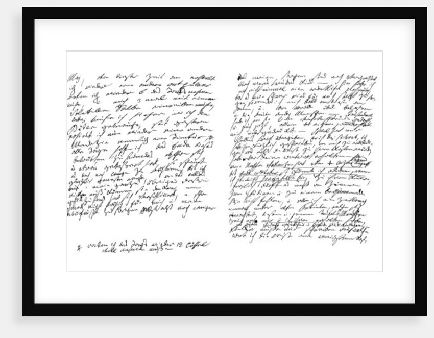 Letter by Ludwig von Beethoven by Frederick George Netherclift
