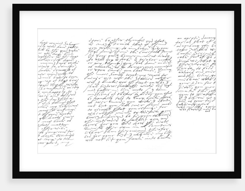 Letter by Elizabeth I, Queen of England, to James VI of Scotland by Frederick George Netherclift