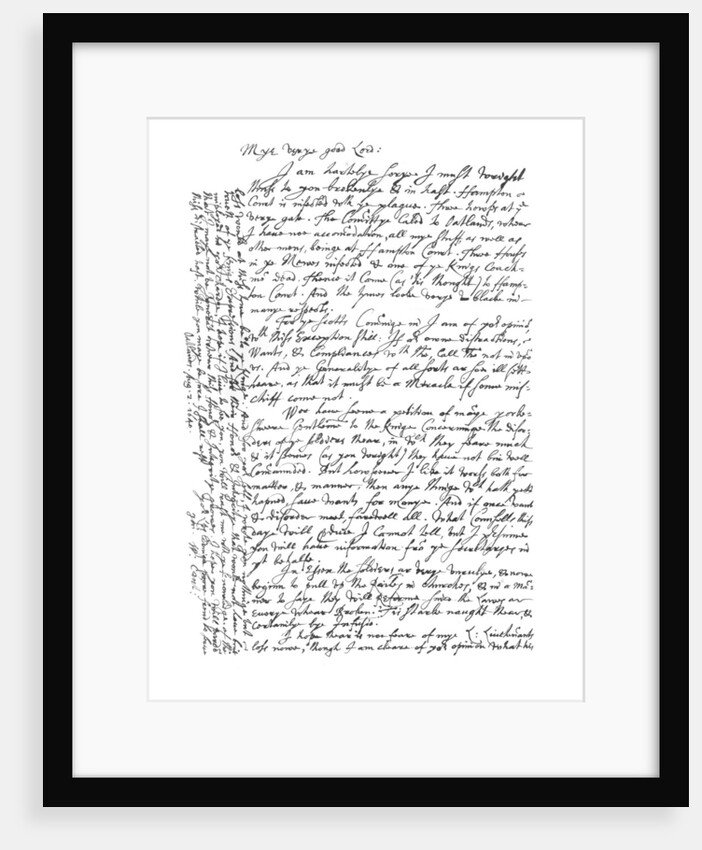 Letter by William Laud, Archbishop of Canterbury by Frederick George Netherclift