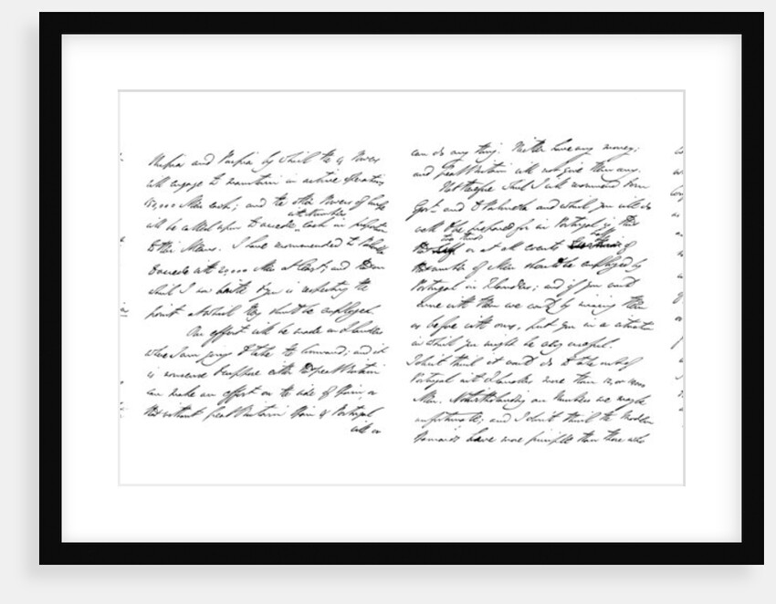 Letter by Arthur Wellesley, Duke of Wellington, to Field Marshal Lord Beresford by Frederick George Netherclift