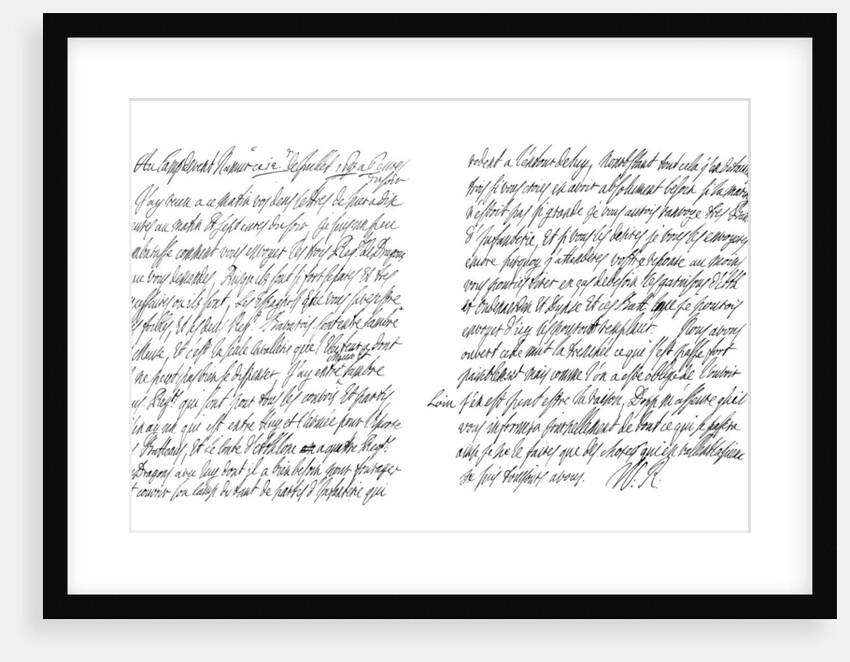 Letter by William III King of England by Frederick George Netherclift