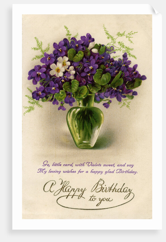 Birthday card by Anonymous