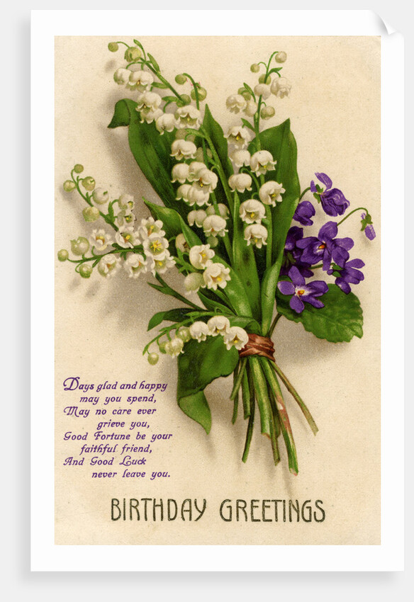 Birthday card by Anonymous