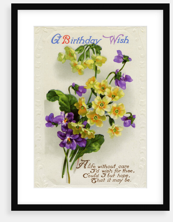 Birhday card by Anonymous