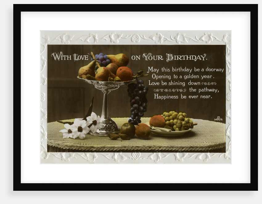 Birthday card by Anonymous