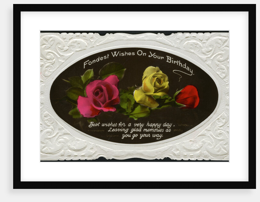 Birthday card by Anonymous