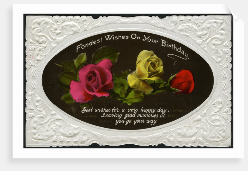 Birthday card by Anonymous