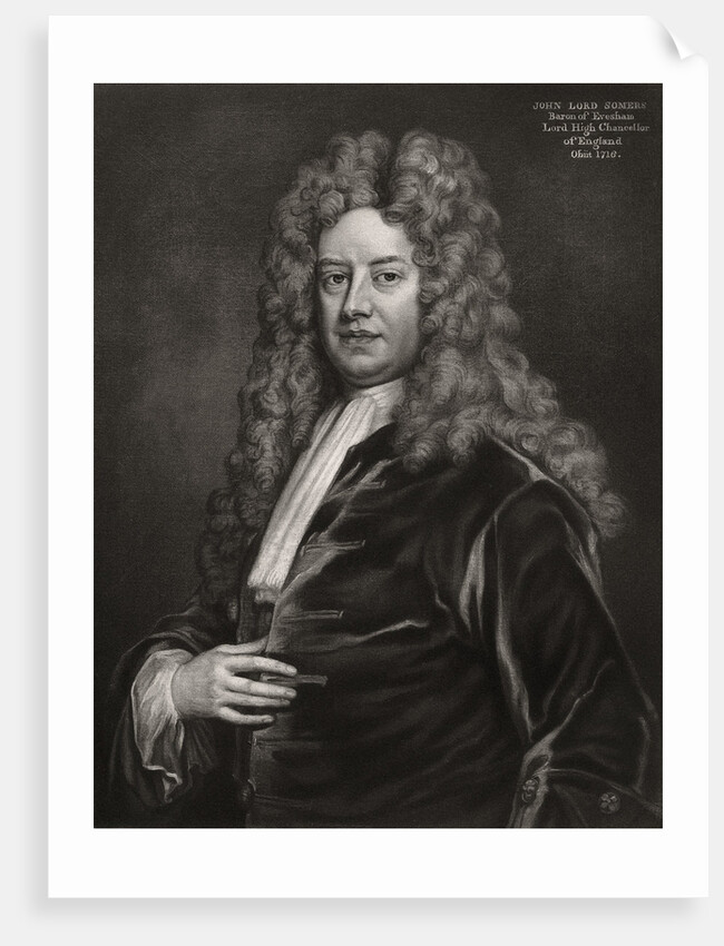 John Somers, 1st Baron Somers, English politician, 1700s by Anonymous