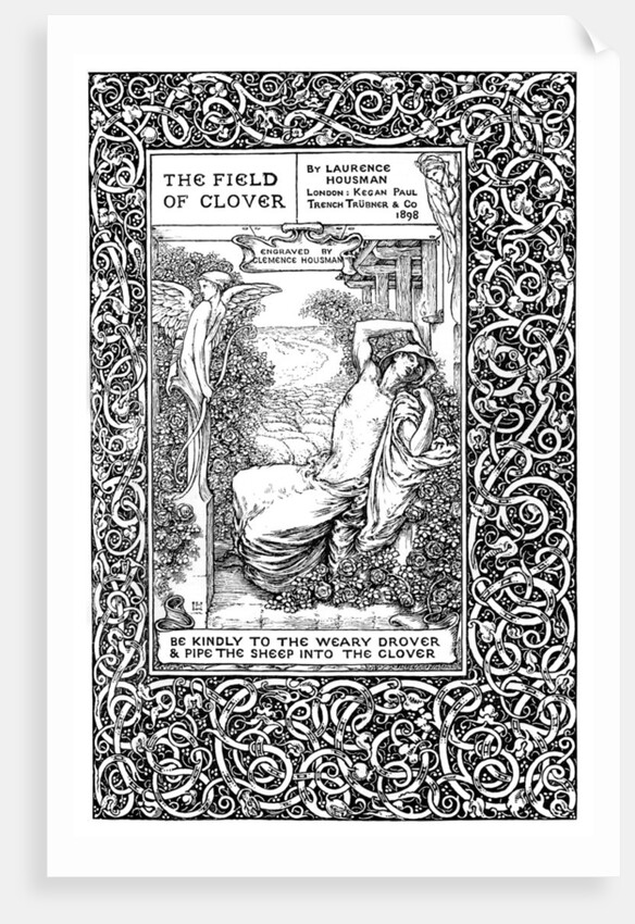 Title page to The Field of Clover by Clemence Housman