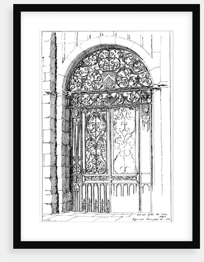 Iron Gates All Souls, Oxford by Anonymous