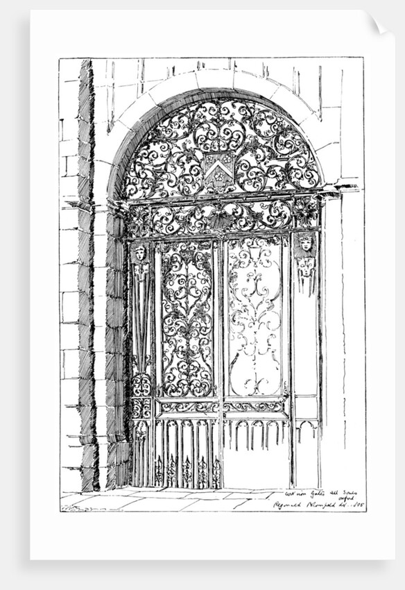 Iron Gates All Souls, Oxford by Anonymous