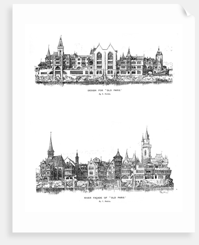 River facade and design for Old Paris by Anonymous