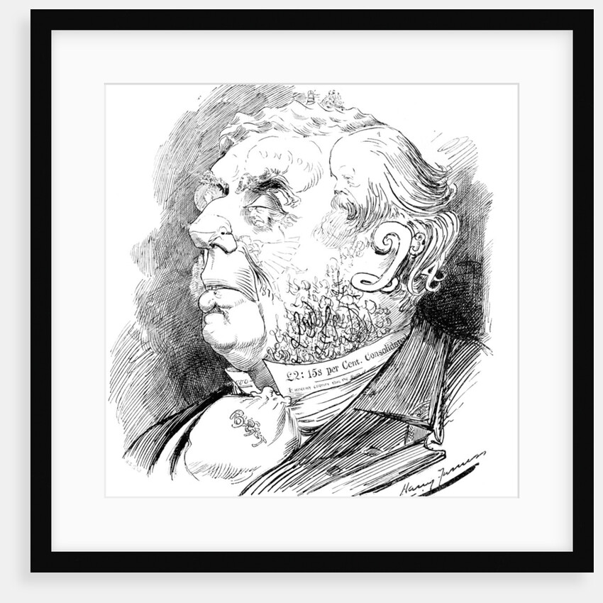 Puzzle head depicting British politician George Joachim Goschen, from Punch by Anonymous