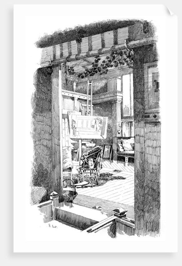 The studio of Lawrence Alma-Tadema by H Scott