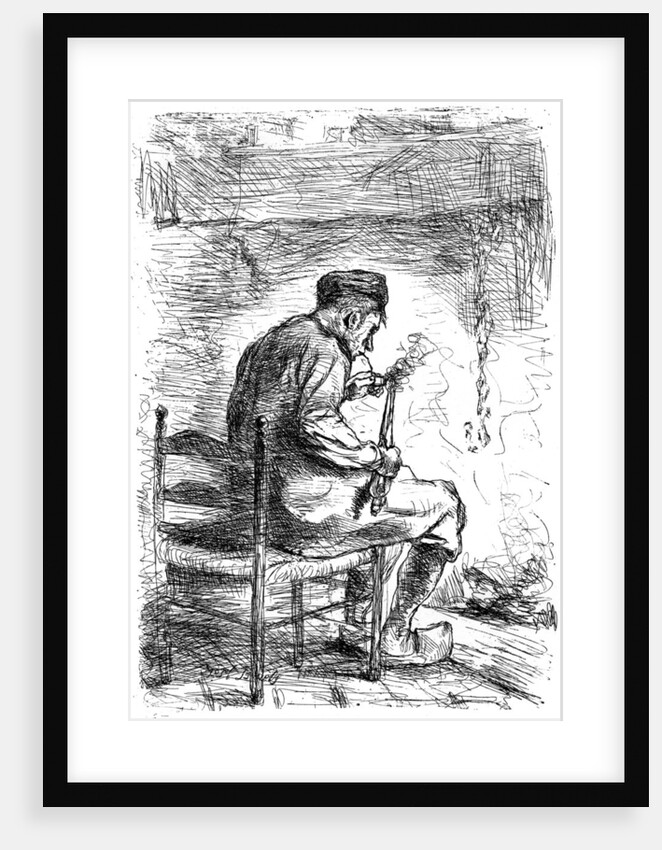 The Smoker by Jozef Israels