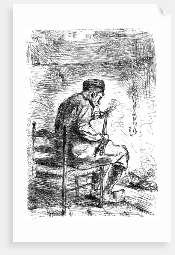 The Smoker by Jozef Israels