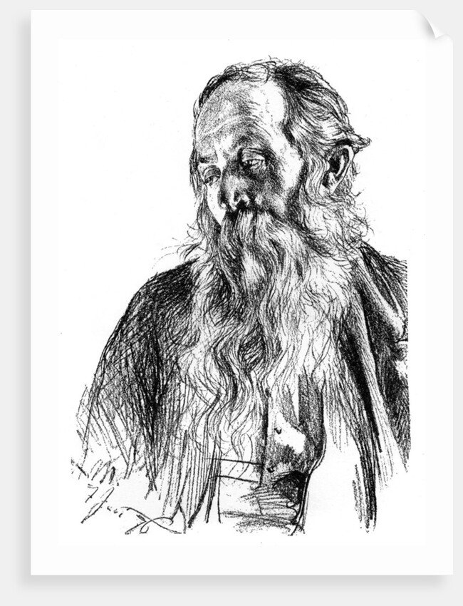 Study of a Jew by Adolph Menzel