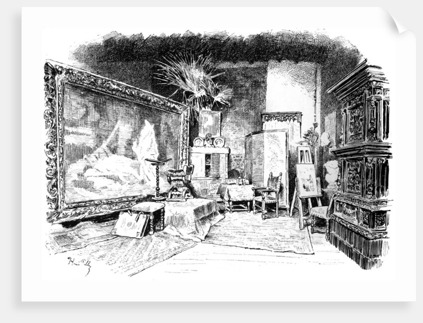 The studio of Karl von Piloty by Anonymous