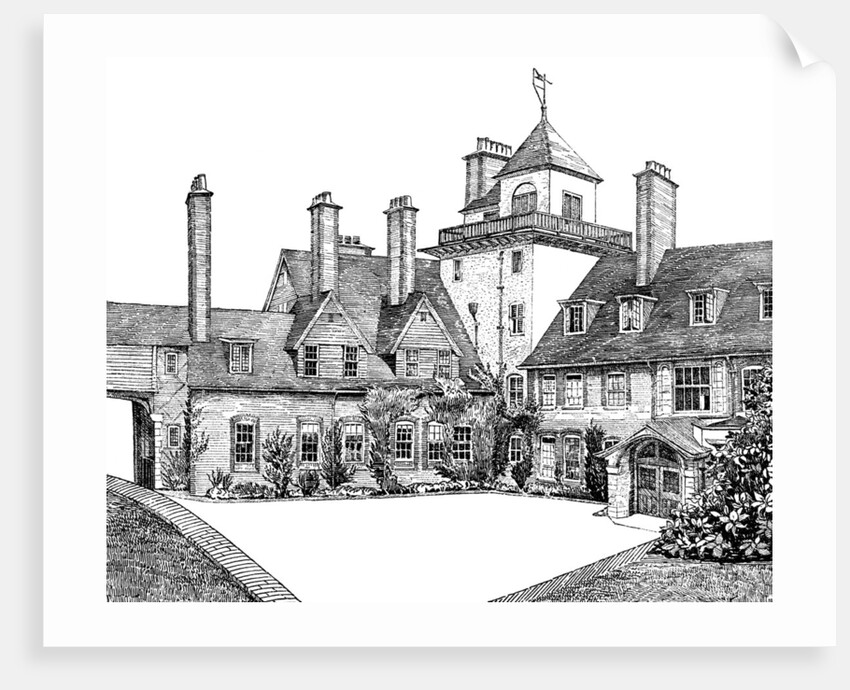 The Court Yard, Standen, East Grinstead by Anonymous