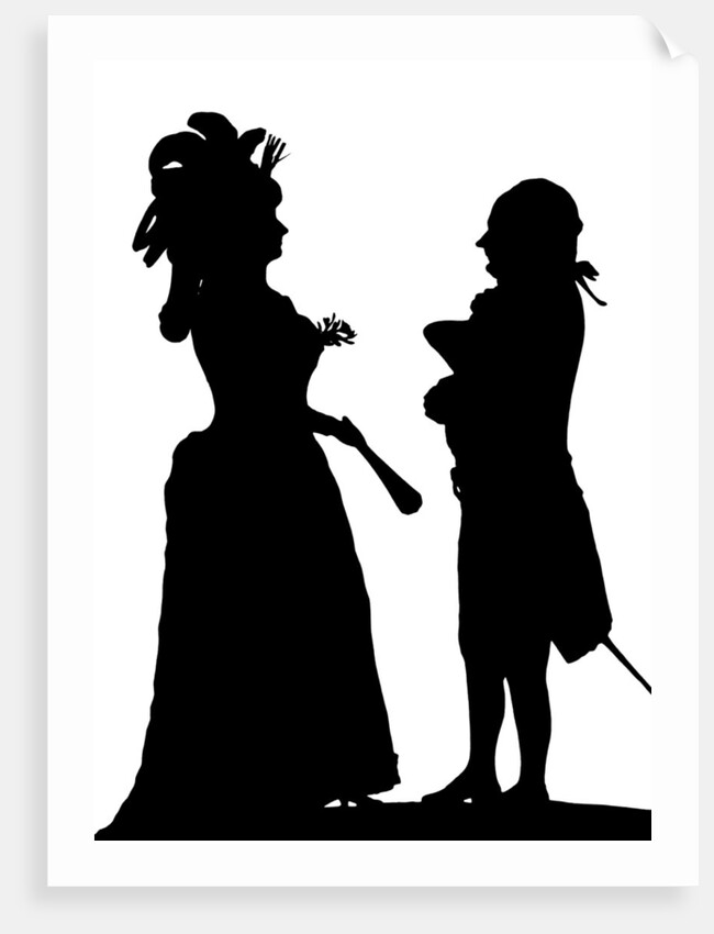 Louise Contat and Joseph Dazincourt, French actors by Anonymous