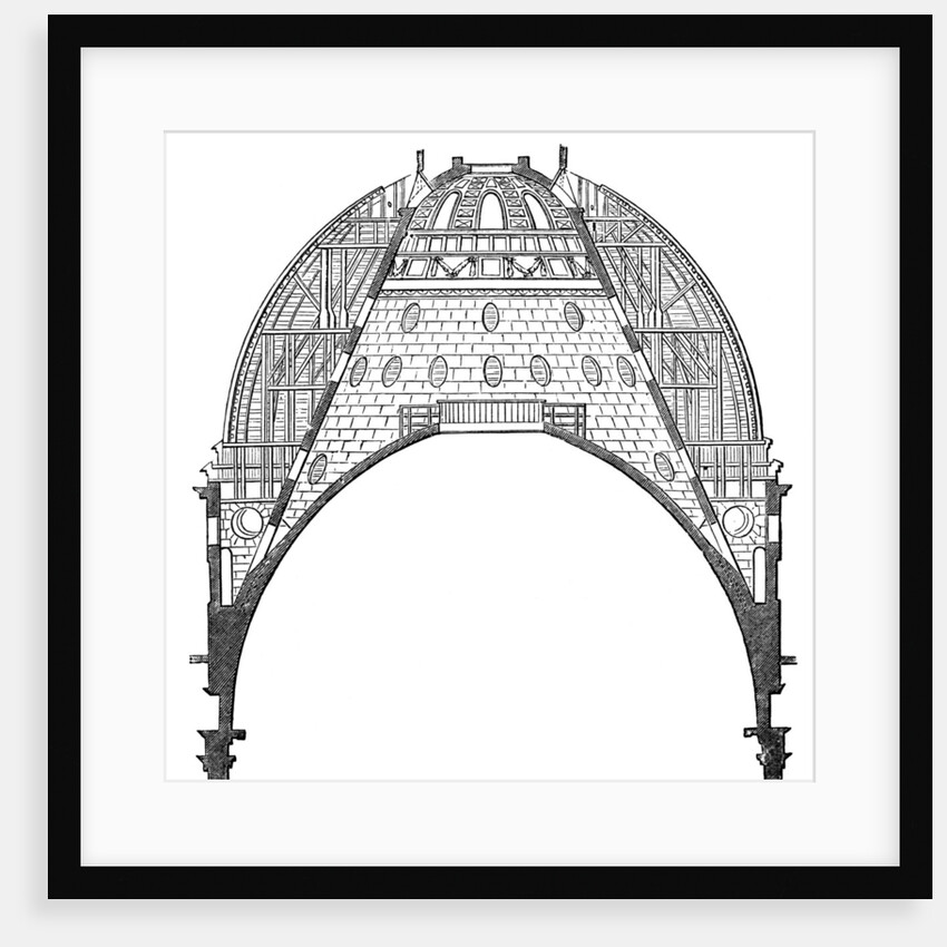 The dome of St Paul's Cathedral, London by Anonymous