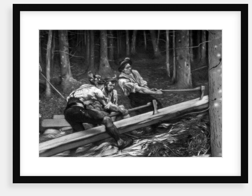 The Wood Cutters by Hubert von Herkomer