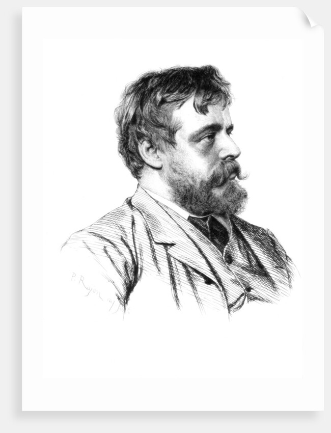 Lawrence Alma-Tadema, British artist by Paul Adolphe Rajon