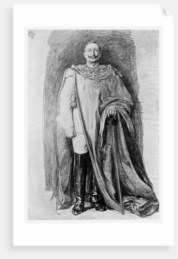 Study for the enamel portrait of Emperor Wilhelm II of Germany by Anonymous