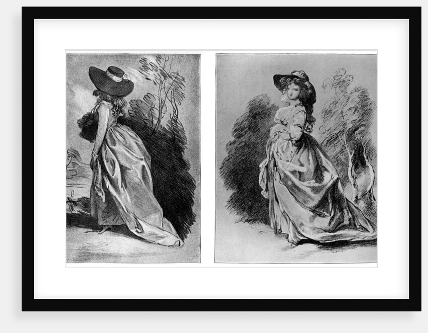 Gainsborough's studies for his celebrated portrait of the Duchess of Devonshire by Anonymous
