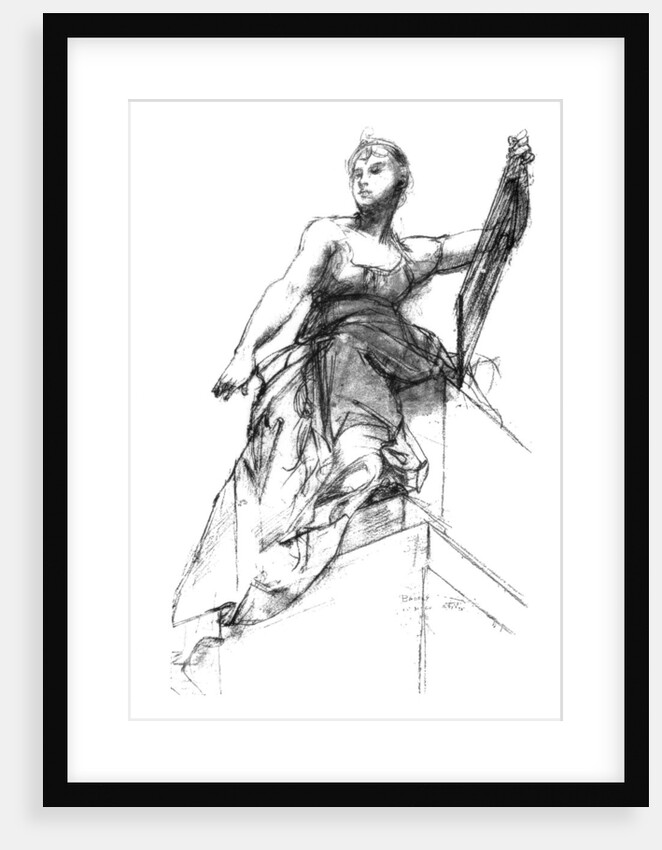 Decorative study for 'The Apotheosis of the Law' by Anonymous