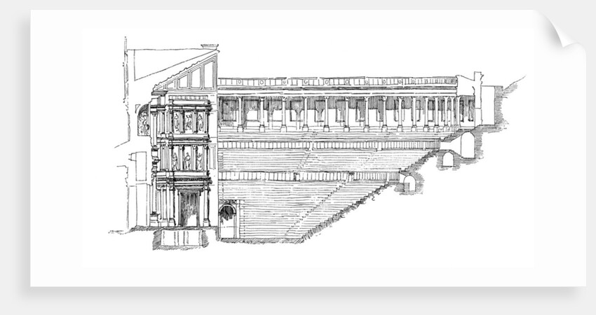 Section of the Gallo Roman Theatre at Orange, Provence, France by Anonymous