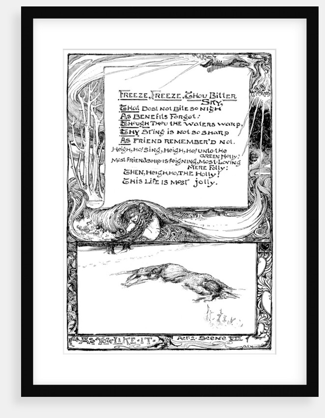 Freeze, Freeze, Thou Bitter Sky by Anonymous