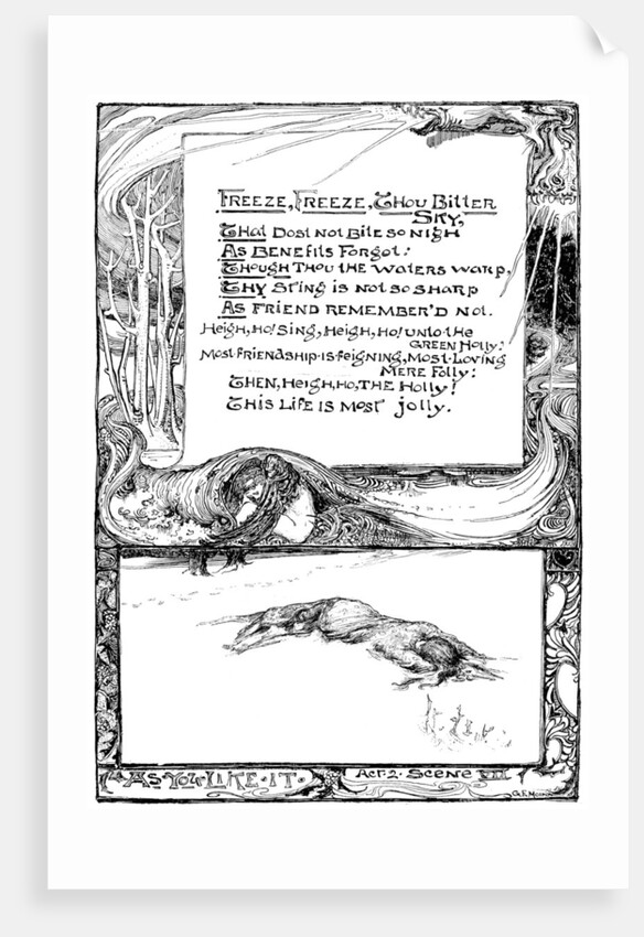 Freeze, Freeze, Thou Bitter Sky by Anonymous