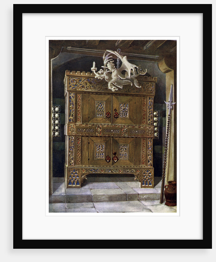 Late Gothic schrank by Edwin Foley