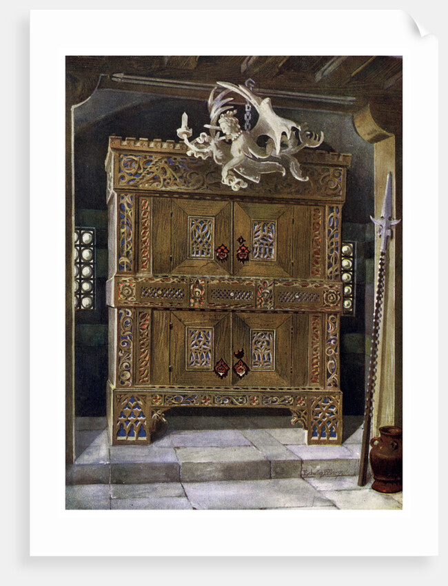 Late Gothic schrank by Edwin Foley