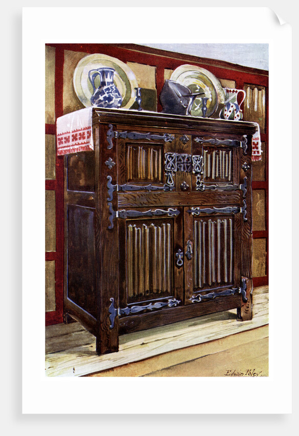 Oak double hutch by Edwin Foley