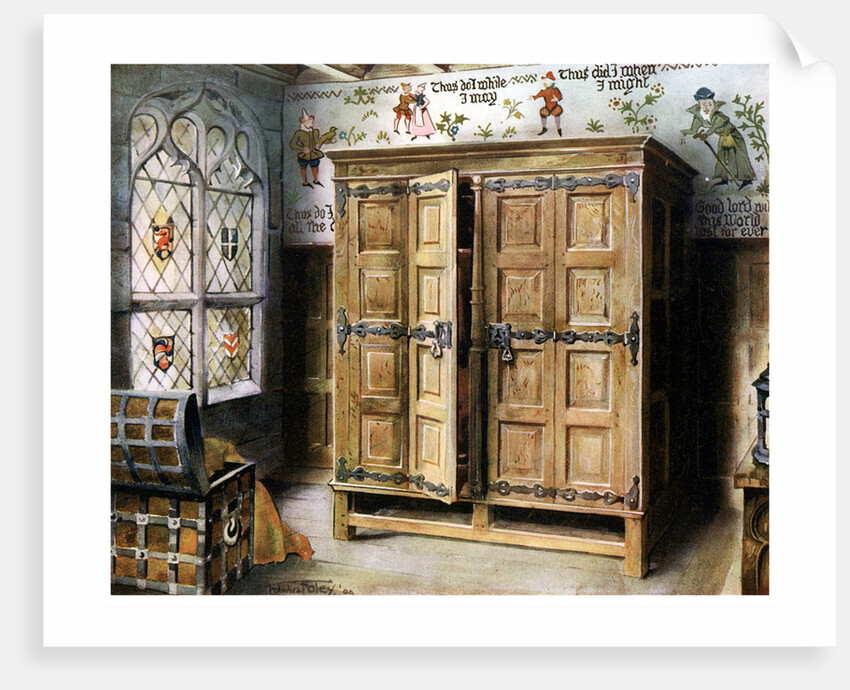 Oak press, Strangers' Hall, Norwich, Norfolk by Edwin Foley