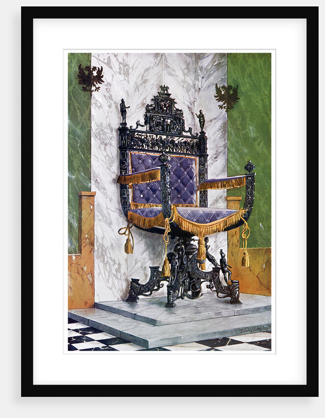 Wrought steel chair by Edwin Foley