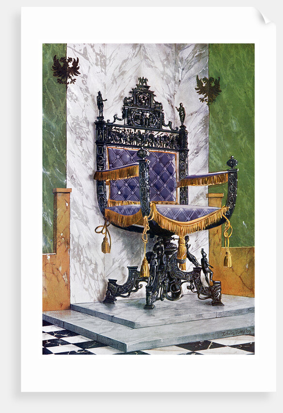 Wrought steel chair by Edwin Foley