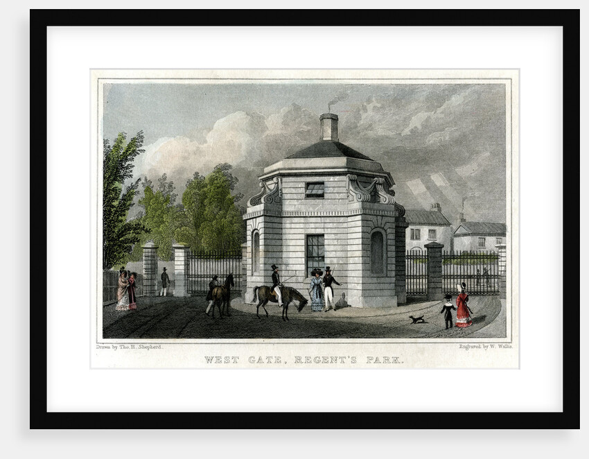 West Gate, Regent's Park, London by W Wallis