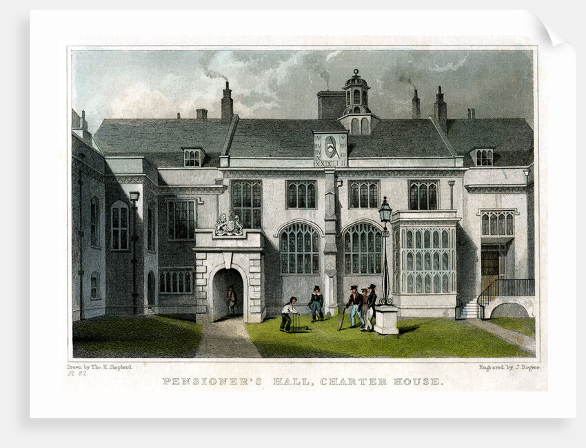 Pensioner's Hall, Charterhouse, London by J Rogers