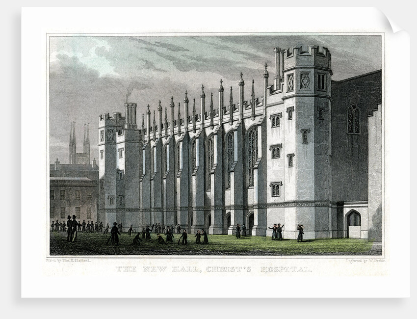 The New Hall, Christ's Hospital, London by William Deeble
