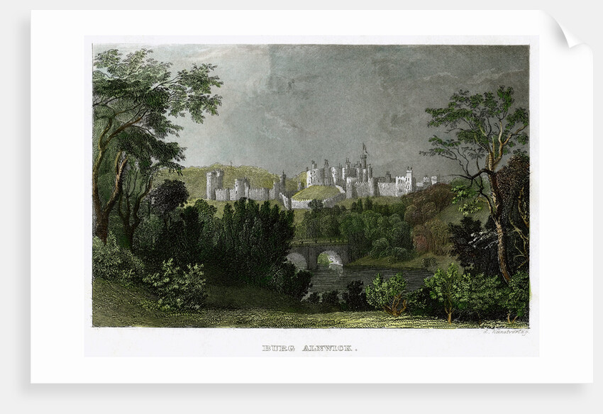 Alnwick Castle, Northumberland by L Kunstvortag
